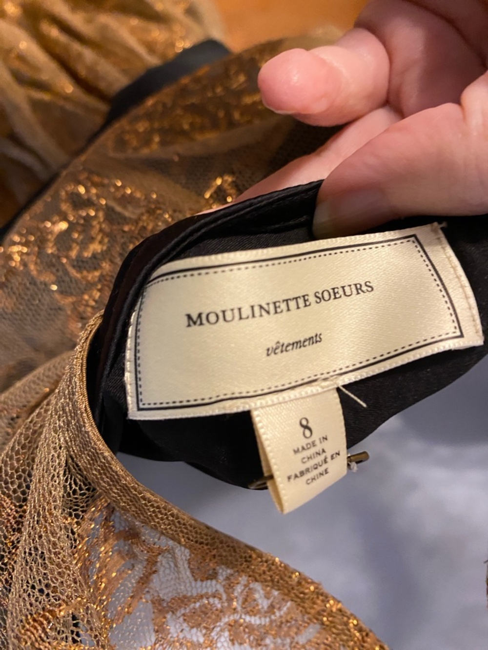 Anthropologie Bronze Moulinette Soeurs Dress - Picture 11 of 12